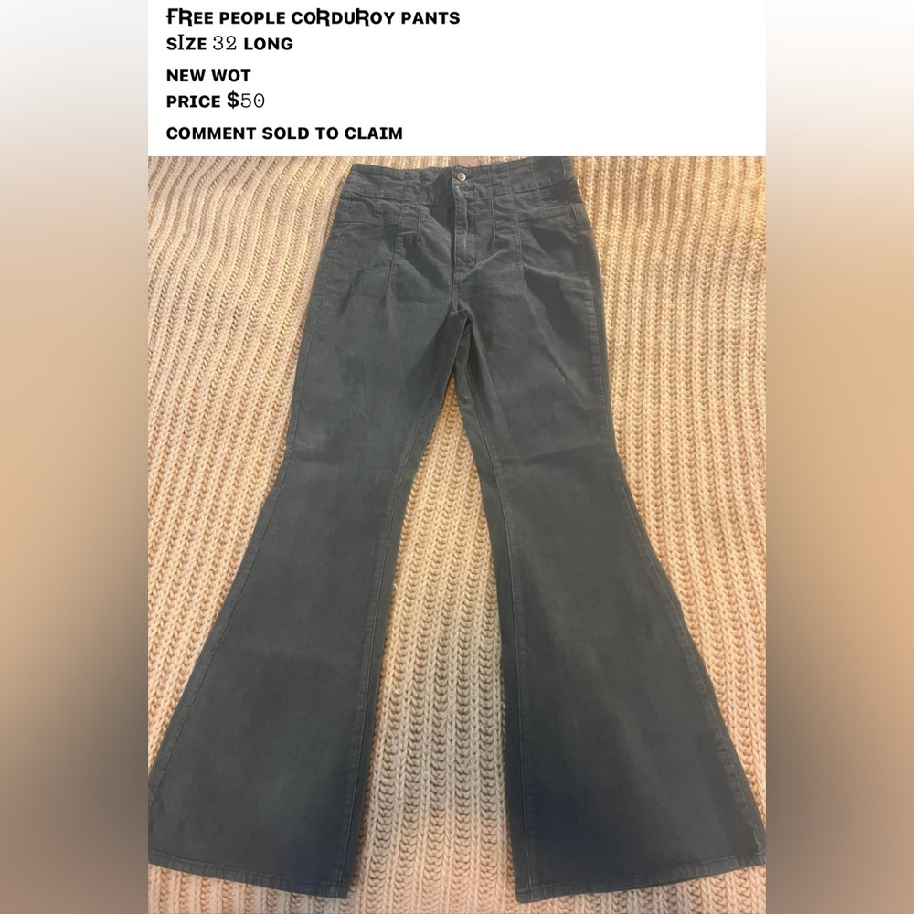Free People corduroy Pants